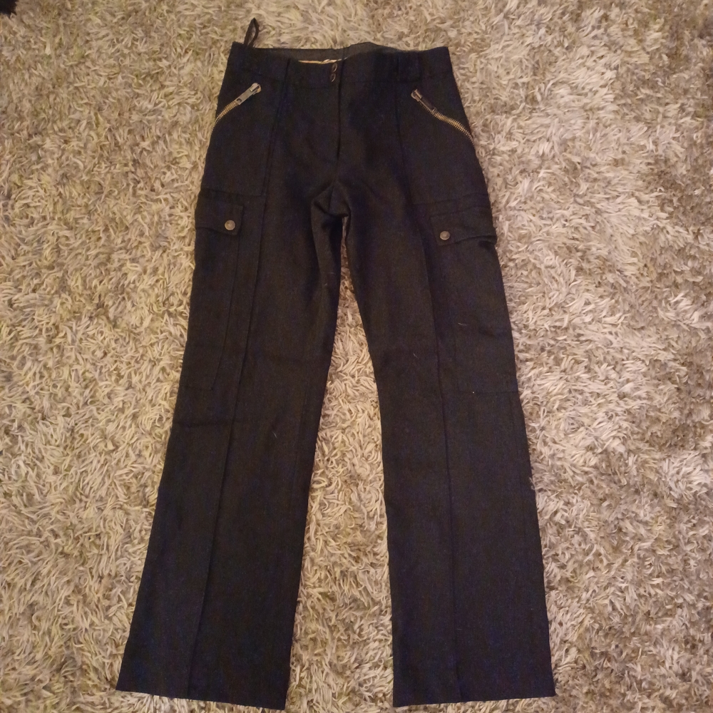Burberry London Womens Size 28 Black Cargo Pants
